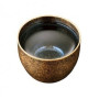 Japansk Premium Sake Kop 85ml Antik Guld 24K Guinomi - Japansk 'Aftenmåne' sake kop forgyldt med en 24 karat antik finish, der æggende spiller med lys og mørke. Guinomi er en større, fyldigere sake kop end ochoko.