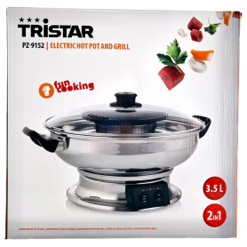 Gryder og pander Tristar 2-i-1 Hot Pot & BBQ Grill Set PZ-9152 VD19111