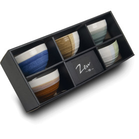 Skåle Keramik Sæt 5 Skåle Zen Lines VH41063