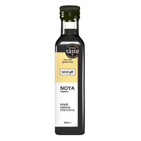 Sozyë NOYA Sauce 250ml - Økologisk Glutenfri og Sojafri Sauce - NOYA Sauce er et økologisk glutenfrit alternativ til 'sojasauce' - helt uden soja! Umami-smagen kommer i stedet fra tang og fermenteret kokos :)