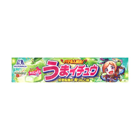 Hi-Chew Green Apple 55g - Monster Strike Limited Edition - Hi-Chew tyggekarameller med frisk smag af grønne æbler. En japansk slikklassiker - nu i et særligt samarbejde med spillet Monster Strike!