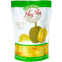 Durian Chips - Naturlig Thailandsk Snack 50g - Tørrede stykker thailandsk durian tilsat lidt salt og olie, der knaser og smager mildt af modne, tropiske frugter. Kan nydes direkte fra posen!