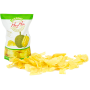 Durian Chips - Naturlig Thailandsk Snack 50g - Tørrede stykker thailandsk durian tilsat lidt salt og olie, der knaser og smager mildt af modne, tropiske frugter. Kan nydes direkte fra posen!