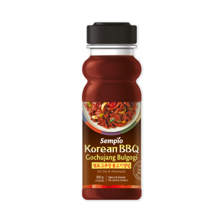 STOP MADSPILD (BEDST FØR 17/01/25) - Sempio Korean BBQ Gochujang Bulgogi Marinade 300g - Fantastisk sød og spicy barbecue-sauce fra Sempio, der både er din perfekte følgesvend til en sommer grill-aften eller til en gennemført Korean BBQ-oplevelse!