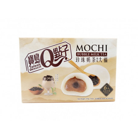 Bubble Tea Milk Mochi 210g - Lækre mochi med smag og milk bubble tea - søde, lækre og milde mochi med en kerne fyldt med smag