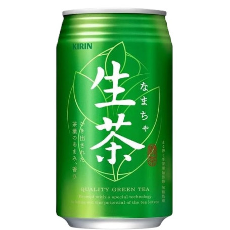 Kirin Namacha Naturlig Grøn Te Drik 340ml - Autentisk grøn te brygget med 100% japanske teblade og teekstrakt baseret på Kirins signatur Namacha blend, også kendt som 'Raw Tea' ⋆⍋⋆*✩