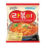 Paldo Hot & Spicy Rabokki Instant Ramen Nudler - Suppen, der typisk serveres med de koreanske tteokbokki riskager, møder ramen nudler i stedet! Rig og mættende ramyeon til alle, der elsker koreansk mad :)