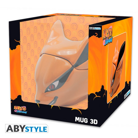 ABYstyle Anime 3D Kop 400ml m/Låg - Naruto Shippuden - Kyūbi - Nyd din favoritdrik i denne unikke beholder fra Naruto Shippuden! Den forestiller selvfølgelig Kyūbi, Den Nihalede Ræv, der blev forseglet inde i Naruto ヽ(°〇°)ﾉ