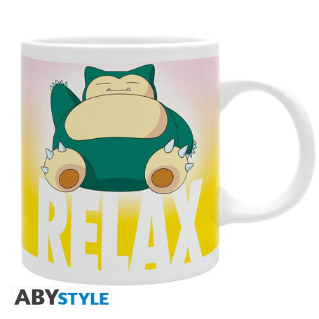 ABYstyle Anime Kop 320ml m/Håndtag - Snorlax - Nyd din kaffe og te med det afslappede Snorlax krus fra Pokémon! Den medfølgende æske gør det til en perfekt gave for den fan, du har kær ~(o´▽`o)