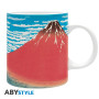 ABYstyle Japan Kop 320ml m/Håndtag - Red Fuji - Nyd din kaffe og te i koppen med Hokusais klassiske ukiyo-e Fuji-motiv. Den medfølgende æske gør det til en perfekt gave for den fan, du har kær ~(o´▽`o)