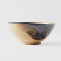 Japansk Keramik Udon Skål 19,5cm Wabi Sabi - Håndlavet keramik fra Japan af udsøgt kvalitet. Skønt design med både matte, blanke og metalliske effekter brændt ind i glasuren, formet og bearbejdet i Gifu.