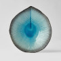 Japansk Keramik Serveringsfad 15,5cm Aozora - Håndlavet keramik fra Japan af udsøgt kvalitet. Hav-og-himmel inspireret serveringfad med blå 'crackle glaze' til sashimi o.lign. fra lokalt værksted i Gifu.