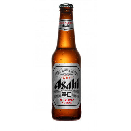 Asahi SUPER DRY Øl 330ml - Japansk pilsner øl - den bedst sælgende øl i hele Japan! Asahi's Super Dry øl er en klassiker i Japan.