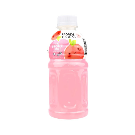 Mabu Coco Lychee Nata de Coco Frugt Drik 320ml - Læskende frugtdrik med litchismag fra ægte juice og lækre chewy stykker af Nata de Coco fremstillet af kokos.