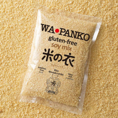 WA Panko Soy Mix Glutenfri Rasp 200g - Japansk glutenfri panko rasp fremstillet af ris og soja - perfekt til friturestegning! Glutenfree Panko giver et sprødt og lækkert resultat, helt uden gluten!