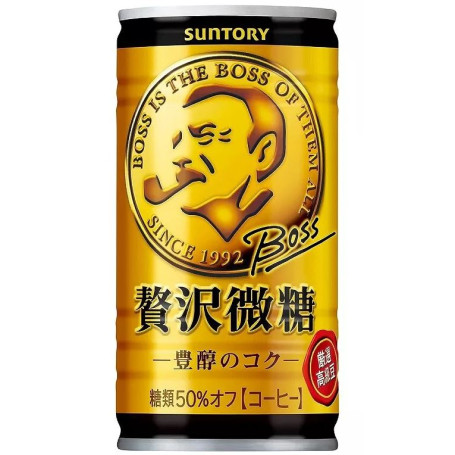 Boss Coffee SPECIAL Blend Less Sugar Japansk Kaffe 185ml - Lækker fyldig, japansk kaffe fra Suntory - præcis som var den trukket i en af de ikoniske vending machines! Nænsomt brygget, nu med 50% mindre tilsat sukker.