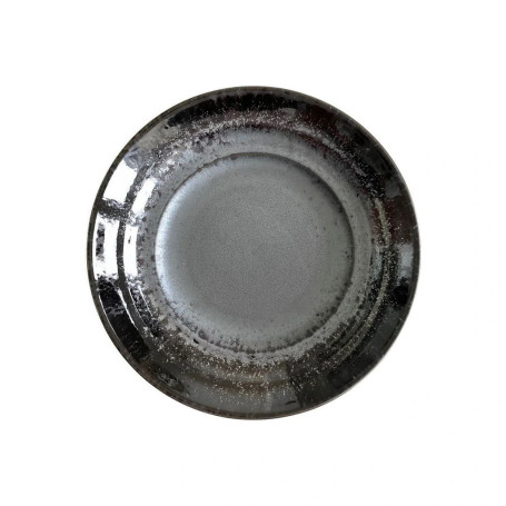 Japansk Keramik Skål 28,5cm Black Pearl Sakasama - Håndlavet keramik fra Japan af udsøgt kvalitet. En eksklusiv omvendt udgave med Black Pearl seriens smukke glaze på ydersiden, formet og glaseret i Gifu.