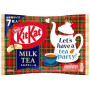 KitKat Minis Milk Tea - Smag på endnu en tilføjelse til KitKats store udvalg - smagen af aromatisk og cremet milk tea fra den sødeste skotskternede indpakning!