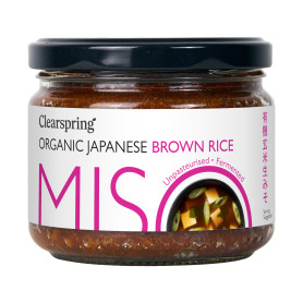 Clearspring Brown Rice Miso - Økologisk Upasteuriseret Brun Ris Miso 300g