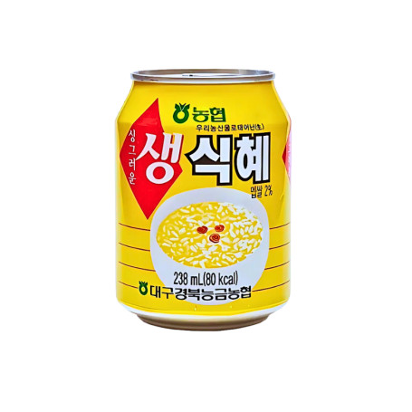 Nonghyup Sikhye Sweet Rice Punch - Koreansk Ris Drik 238ml - Traditionel, koreansk drik baseret på maltet byg og ris smagt til med ingefær og sukker. Kendes også som 'rice punch' eller Sikhye i Korea.