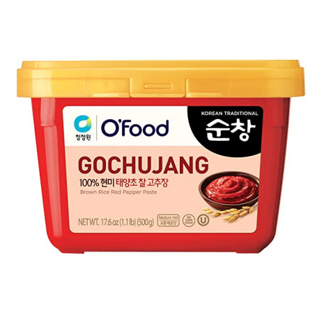 Chili Chung Jung Gochujang Koreansk Chili Pasta med brune ris 500g JF33100