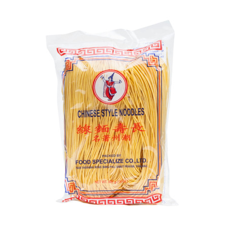 STOP MADSPILD (BEDST FØR: 09/10/26) - Thai Dancer Chinese Style Noodles 400g - Stor pakke med lækre, gule hvedenudler i kinesisk stil, der kan indgå i mange forskellige retter f.eks. chow mein. En alsidig basisvare i det asiatiske køkken!
