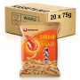 STOP MADSPILD (BEDST FØR 01/01/26) - KASSETILBUD (20 stk.) - Nongshim Saeukkang Original Shrimp Snack - Luftige snacks fra koreanske Nongshim med rejesmag og lækre krydderier som sojasauce, tang og svampe. Suveræn sammen med en iskold øl eller dyppelse!