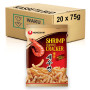 STOP MADSPILD (BEDST FØR 23/07/26) - KASSETILBUD - Nongshim Saeukkang Hot & Spicy Kimchi Shrimp Snack - Luftige snacks fra koreanske Nongshim med rejesmag og et fantastisk Hot & Spicy kimchi-krydderi. Suveræn sammen med en iskold øl eller dyppelse!
