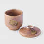 Japansk Keramik Chawan Mushi Kop 130ml Wabi Sabi - Elegant, japansk tekop af udsøgt kvalitet fra Gifu. Låget gør koppen velegnet til forretten chawanmushi med æg og dashi, som traditionelt dampes i en tekop.