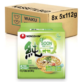 Instant nudler KASSETILBUD (BEDST FØR 17/07/25) - Nongshim Shin Soon Veggie Ramyun Instant Nudler KASSE-AC08246X