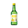 Jinro Lemon Flavour Soju 350ml - Koreansk Soju med den forfriskende smag af citron fra populære HiteJinro, der er kendt for deres filtrering gennem bambuskul.