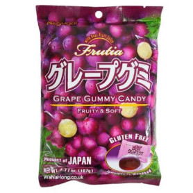 Slik & snacks STOP MADSPILD (BEDST FØR 12/12/25) - Kasugai Frutia Gummy Grape RL03135