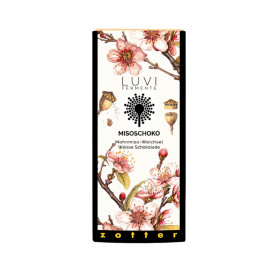 Slik LUVI Miso Chokolade - Valmuefrø Miso & Surkirsebær BC03021