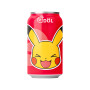 Qdol Pokémon Pikachu Strawberry Sparkling Water - Qdol læskedrik med Pikachu Pokémon motiv. Forfriskende let og sprudlende danskvand med en lille smule sødme og smag af dejlige jordbær. 