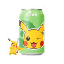 Qdol Pokémon Pikachu Lime Sparkling Water - Qdol læskedrik med Pikachu Pokémon motiv. Forfriskende let og sprudlende danskvand med en lille smule sødme og smag af dejlige limefrugter. 