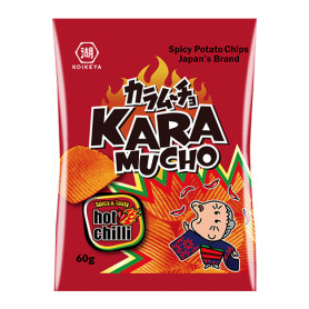 Chips og snacks STOP MADSPILD (BEDST FØR 02/04/26) - KASSETILBUD (12 stk.) - Koikeya Potato Karamucho Bølge Chips RR01179X-KS