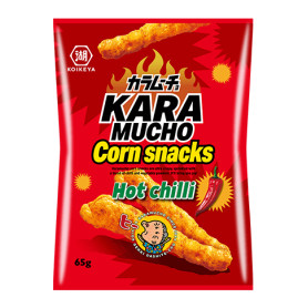 Chips og snacks STOP MADSPILD (BEDST FØR 27/02/26) - KASSETILBUD (12 stk.) - Koikeya Spicy Karamucho Corn Snacks RR01234X-KS