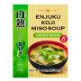 Hikari Miso Enjuku Koji Miso Suppe Forårsløg 153,6g - En autentisk japansk instant-misosuppe med en rig umami-smag, som er spækket med masser af friske, sprøde forårsløg og klassisk wakame-tang.