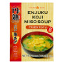 Hikari Miso Enjuku Koji Miso Suppe Stegt Tofu 155,2g - En autentisk japansk instant-misosuppe med en rig umami-smag, og den er spækket med gyldne, friturestegte tofustrimler og klassisk wakame-tang.