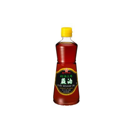 STOP MADSPILD (BEDST FØR: 13/08/25) - Kadoya Pure Ristet Sesam Olie 654ml - Kadoya Pure ristet sesamolie med en kraftig aroma og smag af ristet sesam. Denne variant er hårdt ristet for en meget intens sesamsmag.