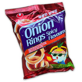 Chips og snacks Nongshim Hot & Spicy Chili Onion Rings Snack 40g JH08773