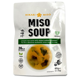 Suppebaser Hikari Miso Instant Miso Suppe 3-pak 60g GA08891
