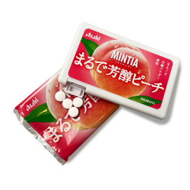 Slik Asahi Mintia Sukkerfri Fersken Pastiller 7g RL24371