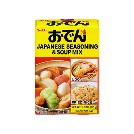 STOP MADSPILD (BEDST FØR 05/07/26) - S&B Oden no Moto Suppebase - Lækker japansk suppebase i pulverform! Fantastisk smag fuld af umami - perfekt til den klassiske japanske Oden suppe med grøntsager og fisk.