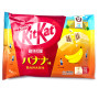 KitKat Minis Choco Banana - Smag på endnu en tilføjelse til KitKats store udvalg - smagen af banan med et lækkert overtræk af mælkechokolade i knasende små bidder!