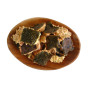 Yamaei Crunchy Nori Ten Chips Plum 70g - Denne blommesmagfulde tangtempura tilbyder en dejlig sprød tekstur og duftende aroma med hver bid.
