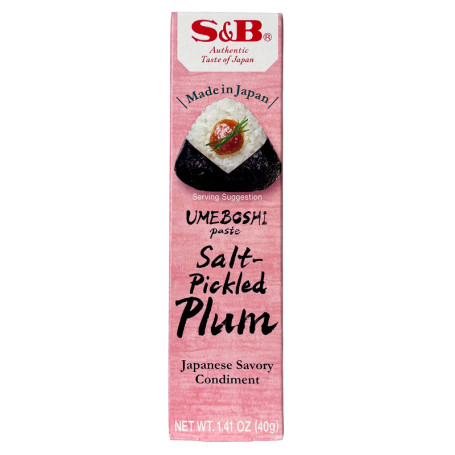 S&B Salt-picked Plum Paste 40g - S&B Umeboshi Paste er en japansk krydderi-pasta fremstillet af saltsyltede ume-blommer.