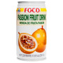 STOP MADSPILD (BEDST FØR 11/10/26) - FOCO Passion Fruit Drink 350ml - Aromatisk og smagfuld passionsfrugt drik med sukker. En helt unik læskedrik som virkelig overrasker og fornøjer smagssansen!