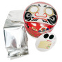 100% ren japansk premium matcha te pulver i Daruma metaldåse 30g - 100% ren japansk premium matcha te pulver. Fyldig og sund. Også perfekt til en latte og bagværk. Leveres frisk i en unik og charmerende Daruma metaldåse.