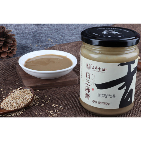 STOP MADSPILD (BEDST FØR 08/10/26) - Sanfeng Sesam Pasta 280g - Sesampasta fremstillet af ren sesam efter asiatisk opskrift. Super cremet pasta, der har en helt fantastisk smag og aroma!